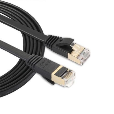 Photo of SDP 1.8m CAT7 10 Gigabit Ethernet Ultra Flat Patch Cable for Modem Router LAN Network - Built with Shielded RJ45