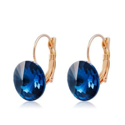 Photo of SDP 1 Pair Round Crystal Earrings for Female