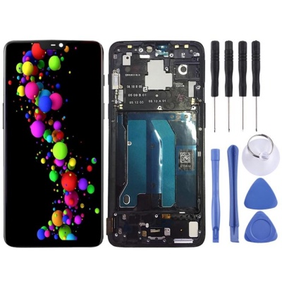 Photo of SUNSKYCH LCD Screen and Digitizer Full Assembly with Frame for OnePlus 6