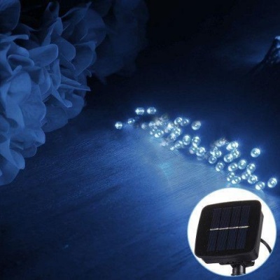 Photo of SDP 10m 800-1200LM Solar Panel 100 LED Festival Fairy String Lights with 1.9m Extended Cable