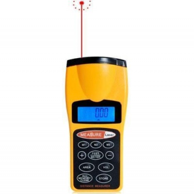 Photo of SDP 1.8" LCD Ultrasonic Distance Measurer With Red Laser Point CP-3007