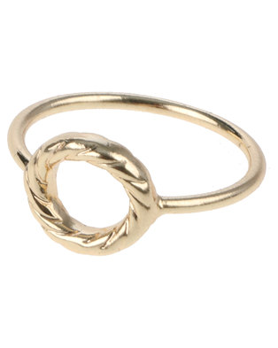 Photo of Que Boutique Karma Knuckle Ring Gold-tone