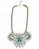 Vikson Fan Stone Necklace Green Photo