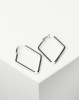 Joy Collectables Ladies Fashion Drop Earrings 4cm Silver-tone Photo