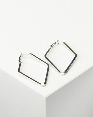 Photo of Joy Collectables Ladies Fashion Drop Earrings 4cm Silver-tone