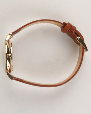 Photo of Skagen Anita Leather Strap Watch Cognac