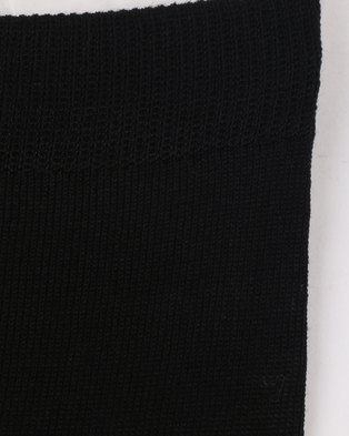 Photo of Falke Mercerised Cotton Anklet Socks Black
