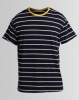 Unruly Stripe Contrast Oversize Tee Navy/White Photo