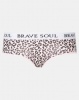 Photo of Brave Soul Knickers Branded Waistband Contrast Logo And Print Multi Photo of Brave Soul Knickers Branded Waistband Contrast Logo And Print Multi