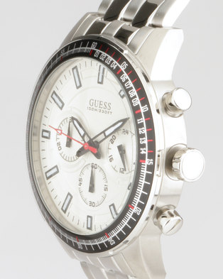 Photo of Guess Round Metal Strap Watch Silver-Plated