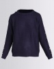 Brave Soul Jumper With Button Details On Sleeve Navy Photo