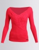 Sissy Boy Assymetric Bling Knitwear Top Red Photo