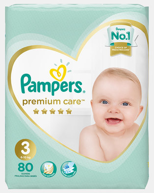Photo of Pampers Premium Care Midi Size 3 Jumbo Pack 80 by