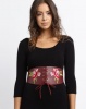 All Heart Embroidery Waist Belt Belt Burgundy Photo