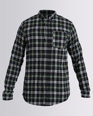 Photo of D-Struct Flannel Check Shirt Navy/Green