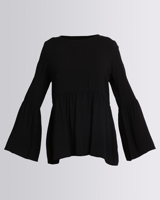 Photo of All About Eve Gabriela Flare Sleeve Top Black
