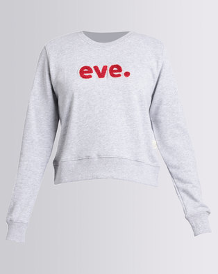 Photo of All About Eve Printed Crewneck Sweatshirt Grey