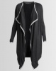 Assuili William de Faye Bi-Color Trapeze Long Cardigan Grey Photo