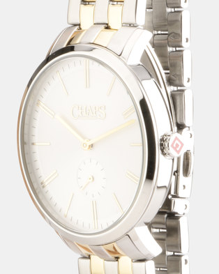 Photo of CHAPS Stainless Steel Strap Watch Two Tone Silver
