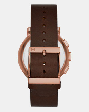Photo of Skagen Genuine Leather Strap Watch Multi