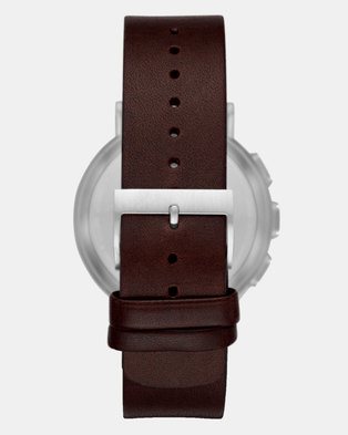 Photo of Skagen Genuine Leather Strap Watch Brown