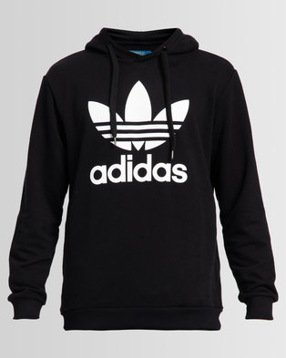 Photo of adidas Mens Over The Head Hoodie Black/White