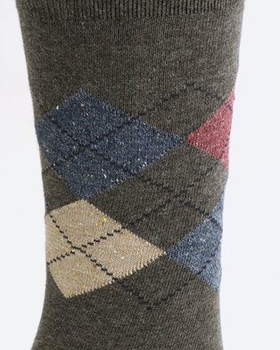 Photo of Falke Argyle Socks Charcoal