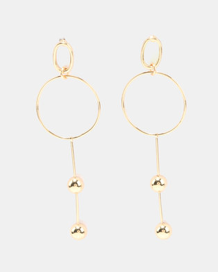 Photo of Miss Maxi Circle Statement Earrings Gold-tone