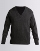 Highland Brook Classic V-Neck Jersey Charcoal Photo