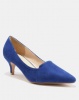 Bata Suede Pointy Heels Blue Photo