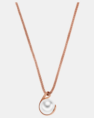 Photo of Skagen Necklace Base Metal Rose Gold-Plated