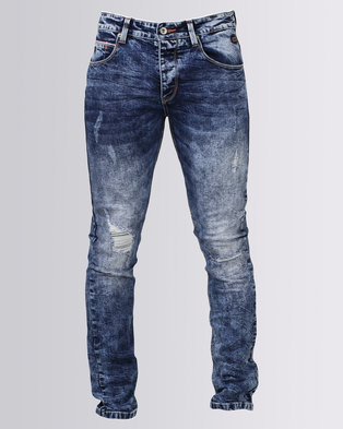 Photo of KSTR Lavazza Slim Fit Denim Jeans Dark Blue