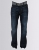 Crosshatch Wayne Two Slim Fit Jeans With Belt Dark Wash Photo