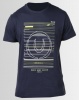 Duck & Cover Gamma Raised Print T-shirt Deep Navy Photo