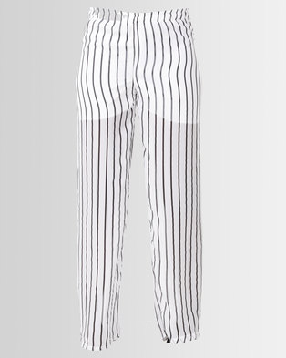 Photo of Utopia by Ereshaah Striped Pull On Pants Black/White