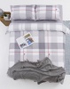 Pierre Cardin Selby Check Duvet Cover Set Grey/White Photo