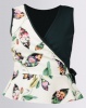 Utopia by Robyn-Leigh Two-Tone Wrap Top Floral Photo