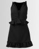 Utopia by Zandre Georgette Ruffle Dress Black Photo
