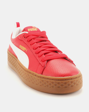 Photo of Puma Sportstyle Core Smash Platform Sneakers Red/White