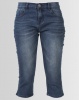 Jeep 5 Pocket Pedal Pusher Stretch Twill & Stripe Capri Indigo Photo