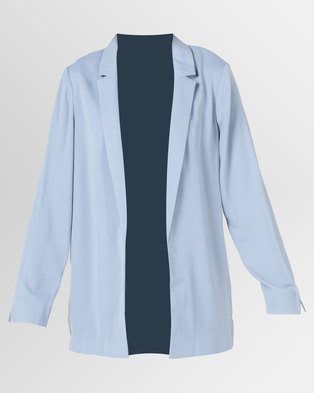 Photo of New Look Crepe Blazer Pale Blue