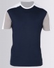 New Look Colour Block Muscle Fit T-Shirt Navy Photo