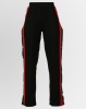 London Hub Fashion Button Detail Sports Trousers Black Photo