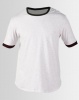 Resist Retro Tipped T-shirt Grey/Red Photo