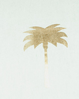 Photo of Grey Gardens Palm Tree Scatter Cushion Gold/White