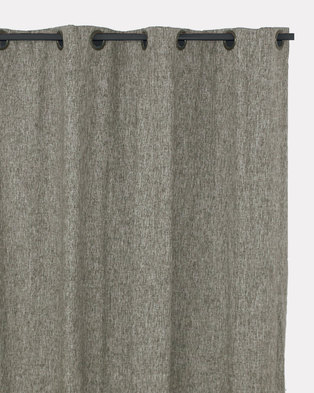 Photo of Sheraton Manhattan Lined Eyelet Curtain Grey