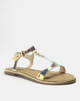 Photo of Miss Black Astrid Sandals Gold