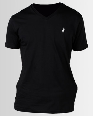 Photo of Polo V Neck T-Shirt Black