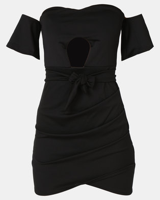 Photo of Royal T Sweetheart Bodycon Mini Dress Black