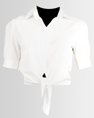 Photo of Royal T Buttoned Chambray Shirt White